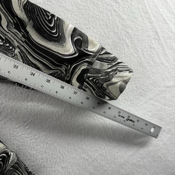 Gymshark Sweatshirt Men's Medium Black Gray Hoodie Marble Dyed Hoodie Workout - Picture 7 of 11